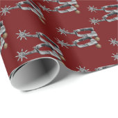 Silberspitzen Geschenkpapier (Rolleneckpunkt)