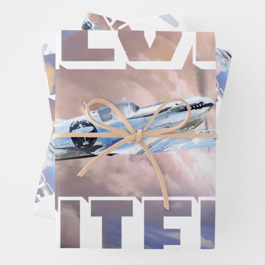 Silberspitzenfeuer Geschenkpapier Set (Beispiel)