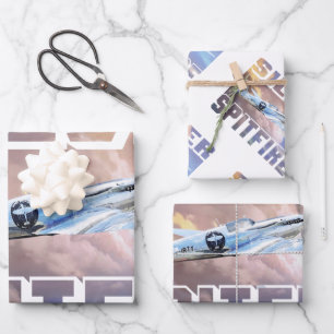 Silberspitzenfeuer Geschenkpapier Set
