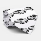 Silbersportwagen Krawatte (Gerollt)