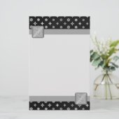 Silberstar Briefpapier (Stehend Vorderseite)