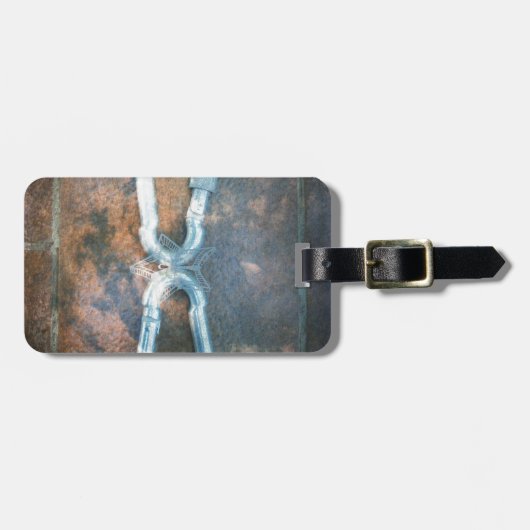 Silberstar der Unendlichkeit Gepäckanhänger (Vorderseite horizontal)