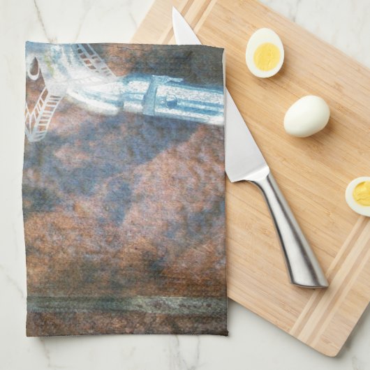 Silberstar der Unendlichkeit Handtuch (Viertel Falte)