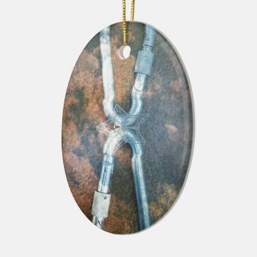 Silberstar der Unendlichkeit Keramik Ornament (Links)