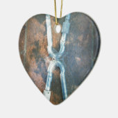 Silberstar der Unendlichkeit Keramikornament (Links)