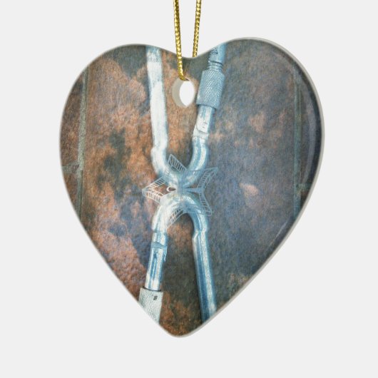 Silberstar der Unendlichkeit Keramikornament (Links)