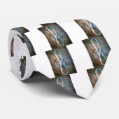 Silberstar der Unendlichkeit Krawatte (Gerollt)