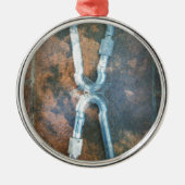 Silberstar der Unendlichkeit Ornament Aus Metall (Vorne)