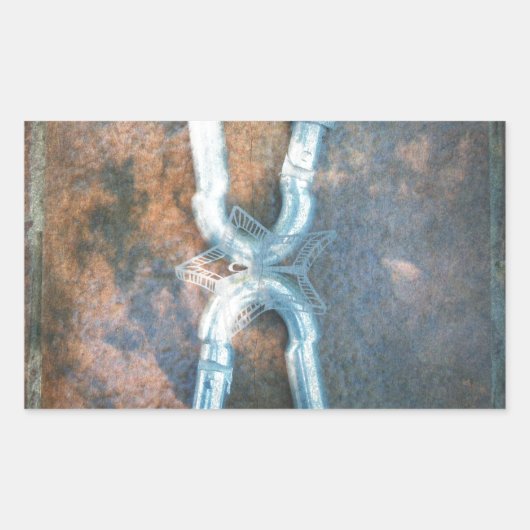 Silberstar der Unendlichkeit Rechteckiger Aufkleber (Vorderseite)