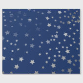 Silberstars Geschenkpapier (Flach)