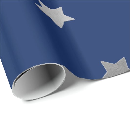 Silberstars Geschenkpapier (Rolleneckpunkt)