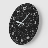 Silberstars Große Wanduhr (Winkel)