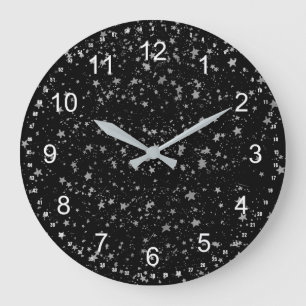 Silberstars Große Wanduhr
