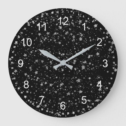 Silberstars Große Wanduhr (Vorderseite)