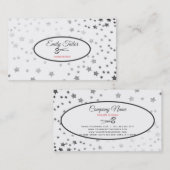 Silberstars Visitenkarte (Vorne/Hinten)