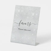 Silberstaub für Glitzer Sockelschild (Vorderseite)