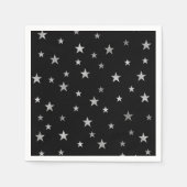 Silbersteine und schwarz serviette (Vorderseite)