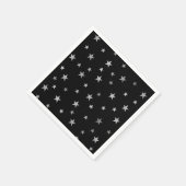 Silbersteine und schwarz serviette (Ecke)