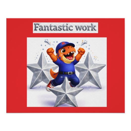 Silberstern-Feierposter Poster (Vorderseite)