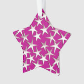 Silbersterne auf Amethystisch lila Ornament (Vorderseite)