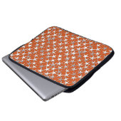 Silbersterne auf Kupfer Laptopschutzhülle (Vorne Knopf)