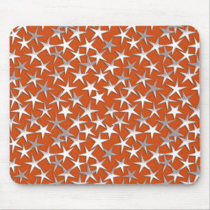 Silbersterne auf Kupfer Mousepad