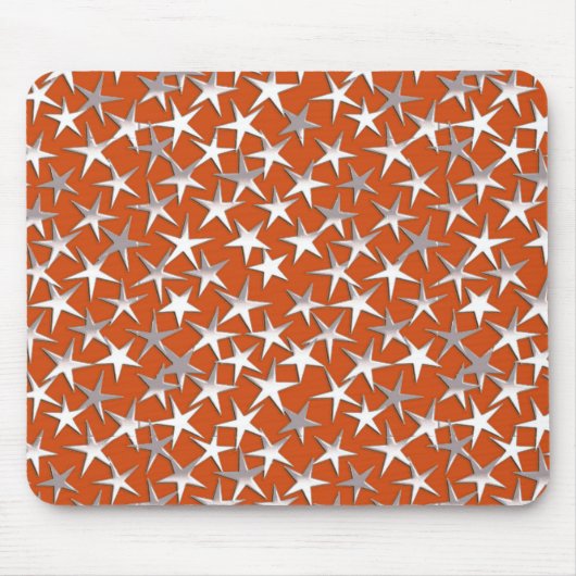 Silbersterne auf Kupfer Mousepad (Vorne)