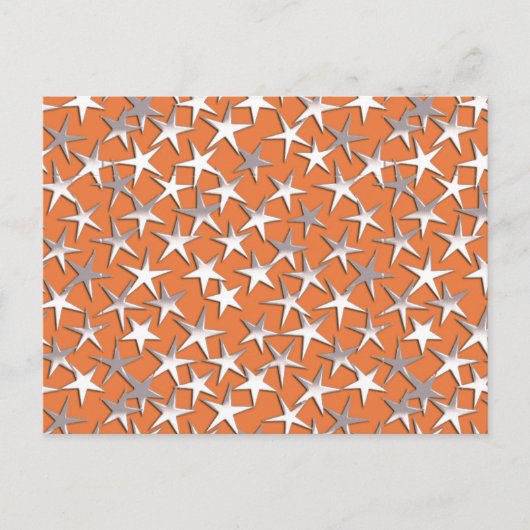 Silbersterne auf Kupfer Postkarte (Vorderseite)