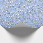 Silbersterne, blass geschenkpapier (Ecke)