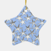Silbersterne, blass keramikornament (Hinten)