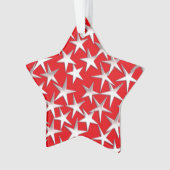 Silbersterne in dunkelrot ornament (Vorderseite)