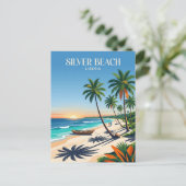 Silberstrand Liberia Postkarte (Stehend Vorderseite)