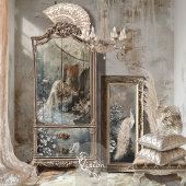 Silberstreif Romantisches Schwergewicht Decoupage  Geschenkpapier Set