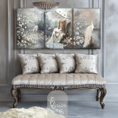 Silberstreif Romantisches Schwergewicht Decoupage  Geschenkpapier Set