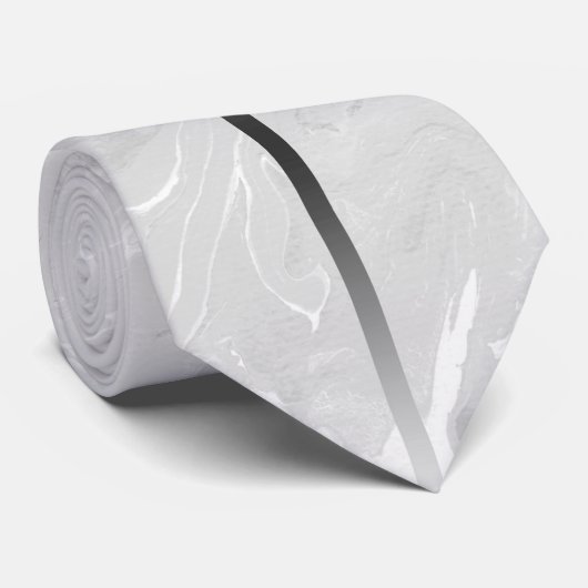 Silberstreifen aus Marmor Krawatte (Gerollt)