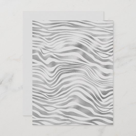 Silberstreifen der Zebrastreifen - Blankokarte (Vorne/Hinten)