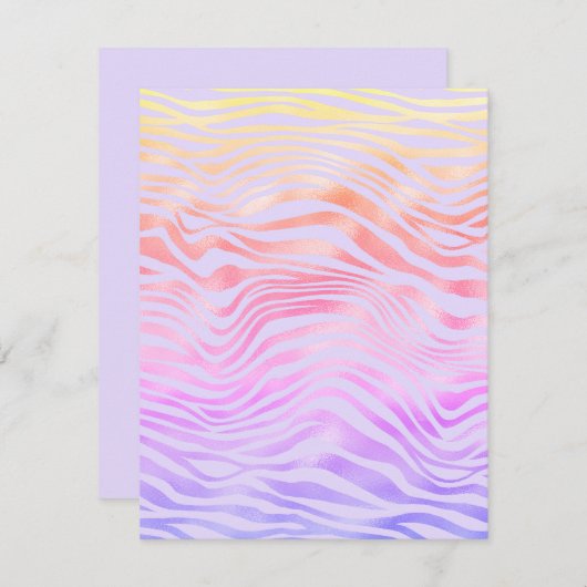 Silberstreifen der Zebrastreifen - Blankokarte (Vorne/Hinten)