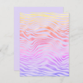 Silberstreifen der Zebrastreifen - Blankokarte