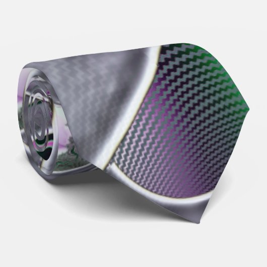 Silberstreifen Krawatte (Gerollt)