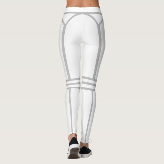 Silberstreifen Leggings (Rückseite)