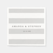 Silberstreifen Serviette (Vorderseite)