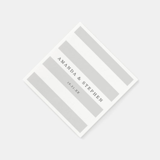 Silberstreifen Serviette (Ecke)