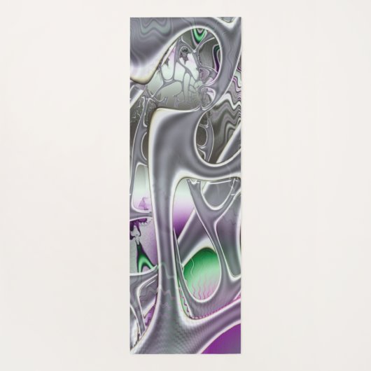 Silberstreifen Yogamatte (Rückseite)