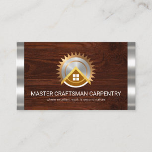 Silberstreifen Zuhause Elektrische Säge Visitenkarte