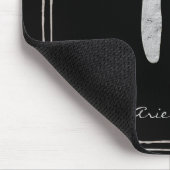 Silberstylisierte Aries-Symbol Mousepad (Ecke)