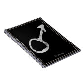 Silberstylisierte Mars Notizblock (Rechte Seite)