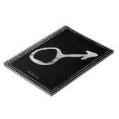 Silberstylisierte Mars Notizblock (Linke Seite)