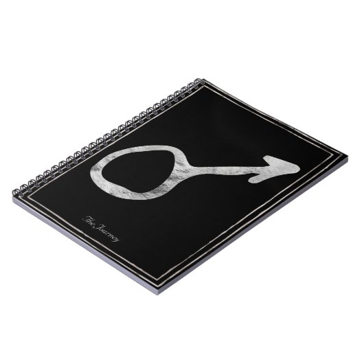 Silberstylisierte Mars Notizblock (Linke Seite)