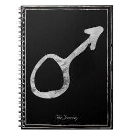 Silberstylisierte Mars Notizblock