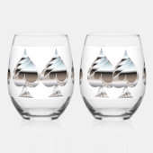 Silbertabletten Set Weinglas Ohne Stiel (Links)